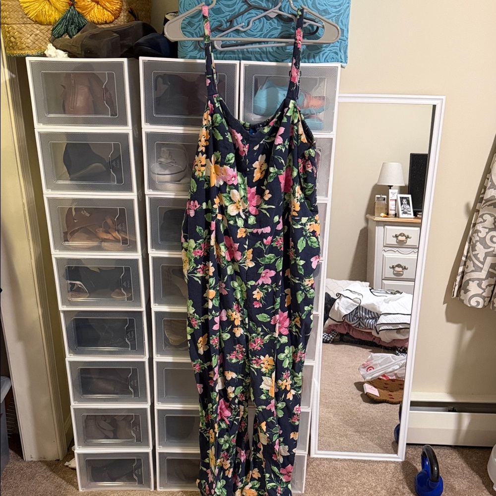 Old Navy Floral Jumpsuit - Multicolor